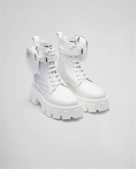 botas prada mujer blancas